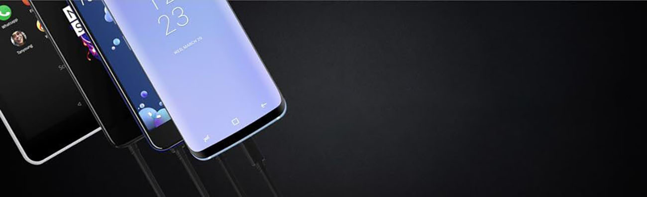 SABRENT CB-C6X6 6-Pack 22AWG Premium 6ft USB-C to USB A 2.0 Cables 